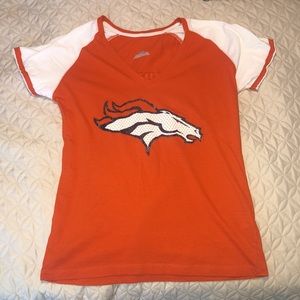Broncos Short Sleeve Orange Shirt - M